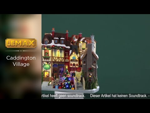 This is a video showcasing the intricate details of this specific Lemax building facade.