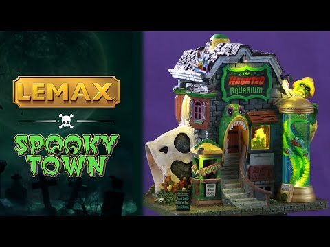 Spooky Town Haunted Aquarium #35001 | Lighted Lemax