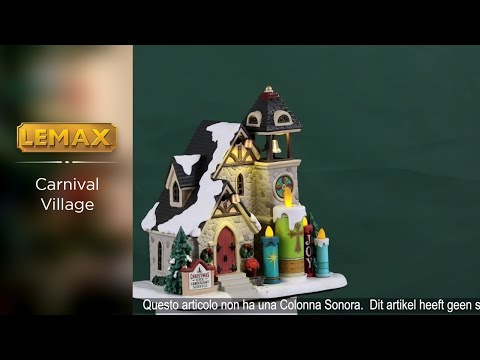 This is a video showcasing the intricate details of this specific Lemax building.