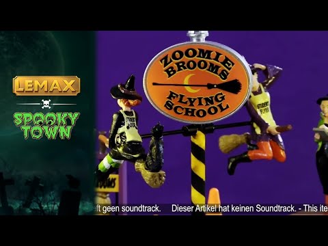 This video showcases the Zoomie Brooms Flying School from Spooky Town.