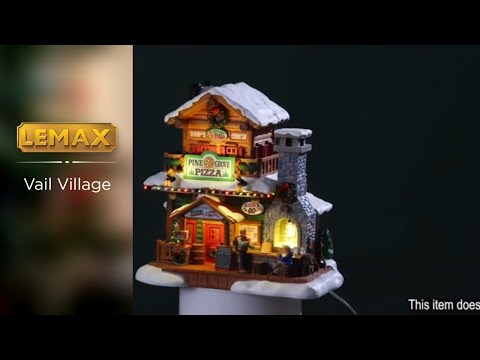 2025 Lemax Vail Village Lighted Building: Pine Grove Pizza #55322