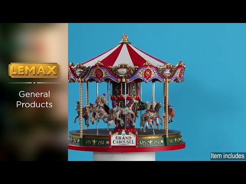 Lemax Caddington Village Sights & Sounds: The Grand Carousel #84349