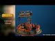 Polyresin figurine for a Lemax Village tabletop display. Designed to look like a carnival ride
