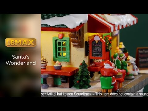 This is a video showcasing the intricate details of this specific Lemax building.