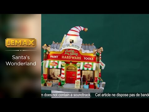 This is a video showcasing the intricate details of this specific Lemax building.