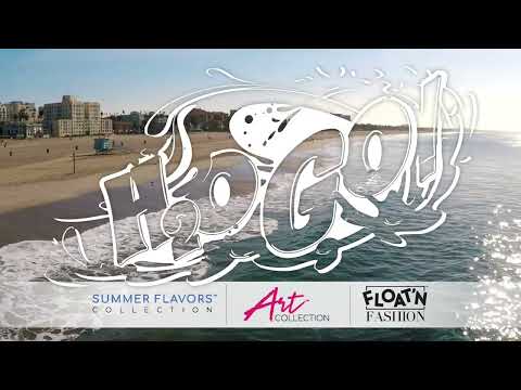 This is a video showcasing the dreamsicle popsicle pool float.