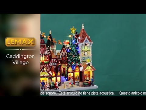 This is a video showcasing the details of the Christkindl Square building from Lemax Caddington Village.