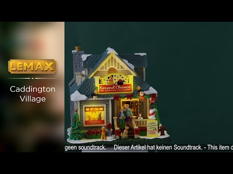 This is a video showcasing the intricate details of this Second Chance Pet Adoptions & Placement lighted building from Lemax.
