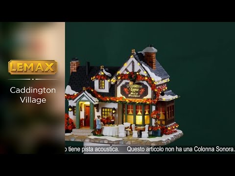This is a video showcasing the intricate details of this Caddington Village Lemax building.