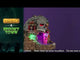 Polyresin village accent for a Lemax display. Designed to look like a rock quarry cave. The top of the cave is designed to look like the top of a skull with glowing red eyes. There are bones and skeletons and pumpkins and a sign that reads "KEEP OUT!" Inside the cave there's a purple fog and you can very faintly see skeletons.