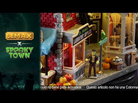This video showcases the different details of this Lemax Spooky Town building facade.