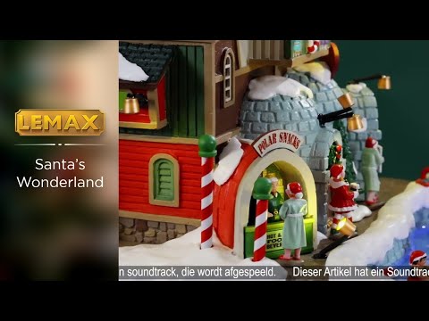 This is a video showcasing the intricate details of this specific Lemax building.