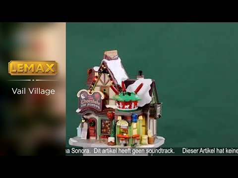 This is a video showcasing the intricate details of this Chocolate Dip Fondue lighted building from Lemax.