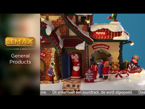 Polyresin Lemax toy workshop for elves