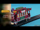 Plastic train for a Lemax Village tabletop display