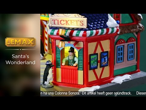 This is a video showcasing the intricate details of this Wonderland Rail lighted building from Lemax.