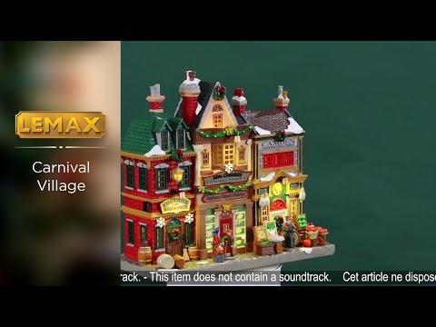 This is a video showcasing the intricate details of this specific Lemax building.