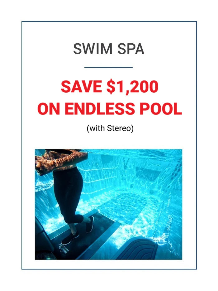 Fill out the form to get 50% Off a Swim Spa Stereo with Swim Spa Purchase