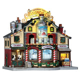 Lemax Harvest Crossing Sights & Sounds: Canterbury Farm Eggnog Factory #65131