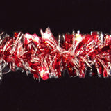 15' Fantasy Snowy Red Tinsel Christmas Garland