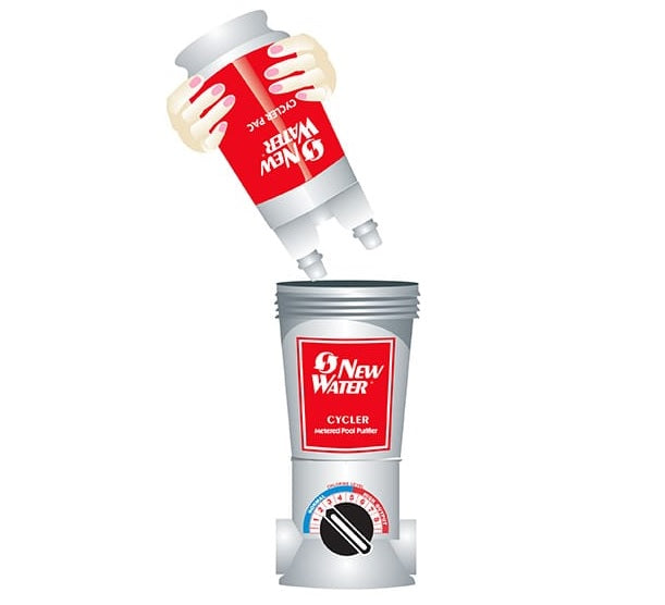 New Water® Cycler 105C Chlorine Pac® Replacement for In-Ground Pools