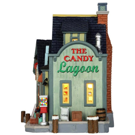 Lemax Plymouth Corners Lighted Building: The Candy Lagoon #65091