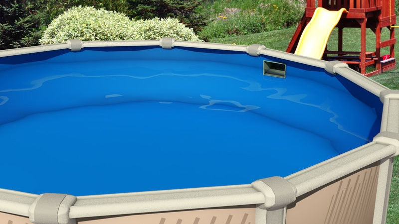 48"-52" Plain Blue Overlap Above Ground Pool Liner