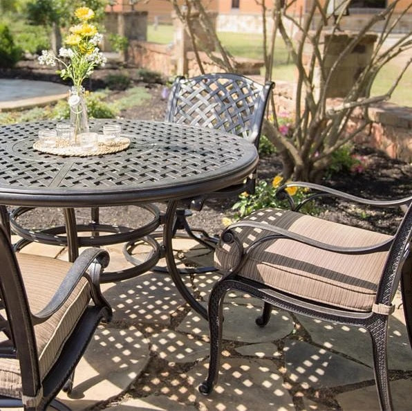 Stonegate Cast Aluminum Cushioned Patio Dining Sets