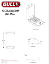Bull Stainless Steel Drop-In Single Side Burners