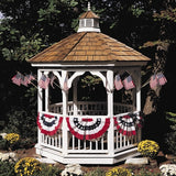Patriotic bunting.