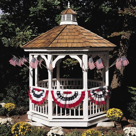 Patriotic bunting.