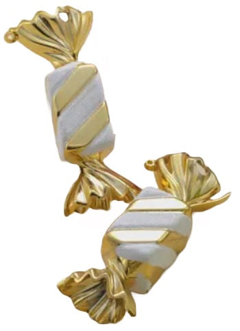 Set of 2 Shatterproof Candy Ornaments