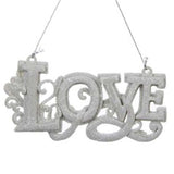 Ornaments read "LOVE" or "PEACE" or "JOY" or "HOPE."
