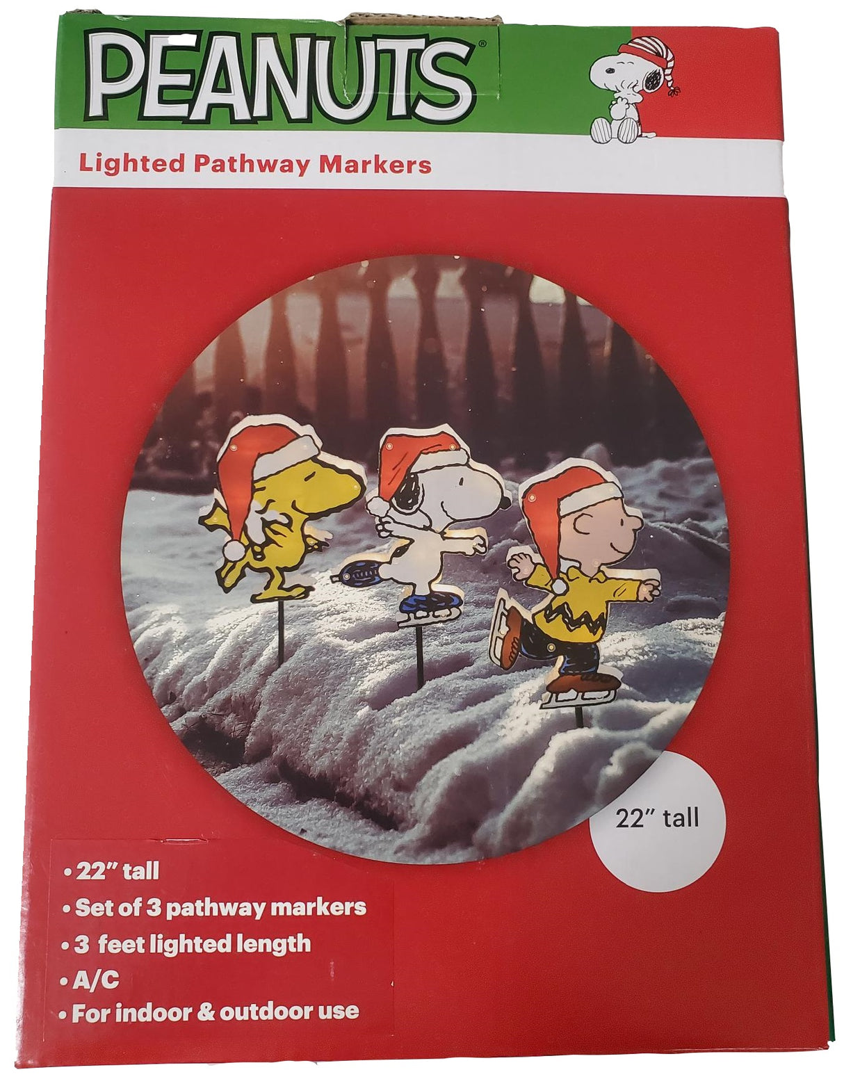 2D Lighted Peanuts® Pathway Markers (Set of 3)