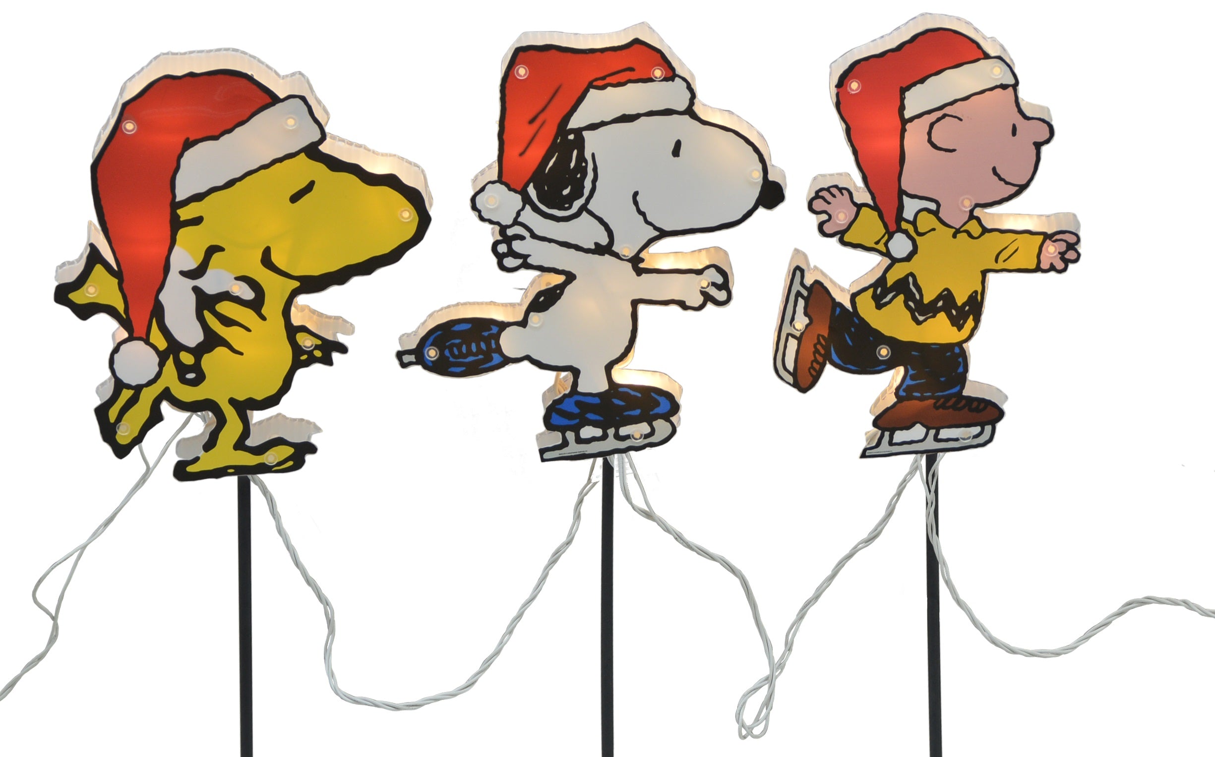 2D Lighted Peanuts® Pathway Markers (Set of 3) | Pathway Lights