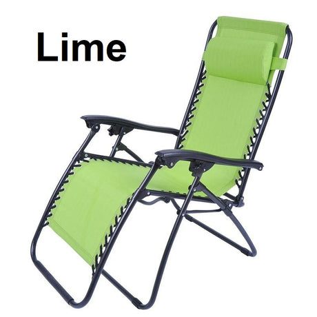 Lime Green folding chair.