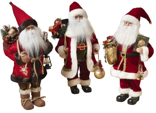 18" Polyester Standing Santas