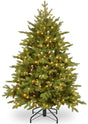 Artificial tree with warm white lights.