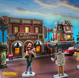 Lemax Jukebox Junction Lighted Building: Big Bite Sandwiches #95495