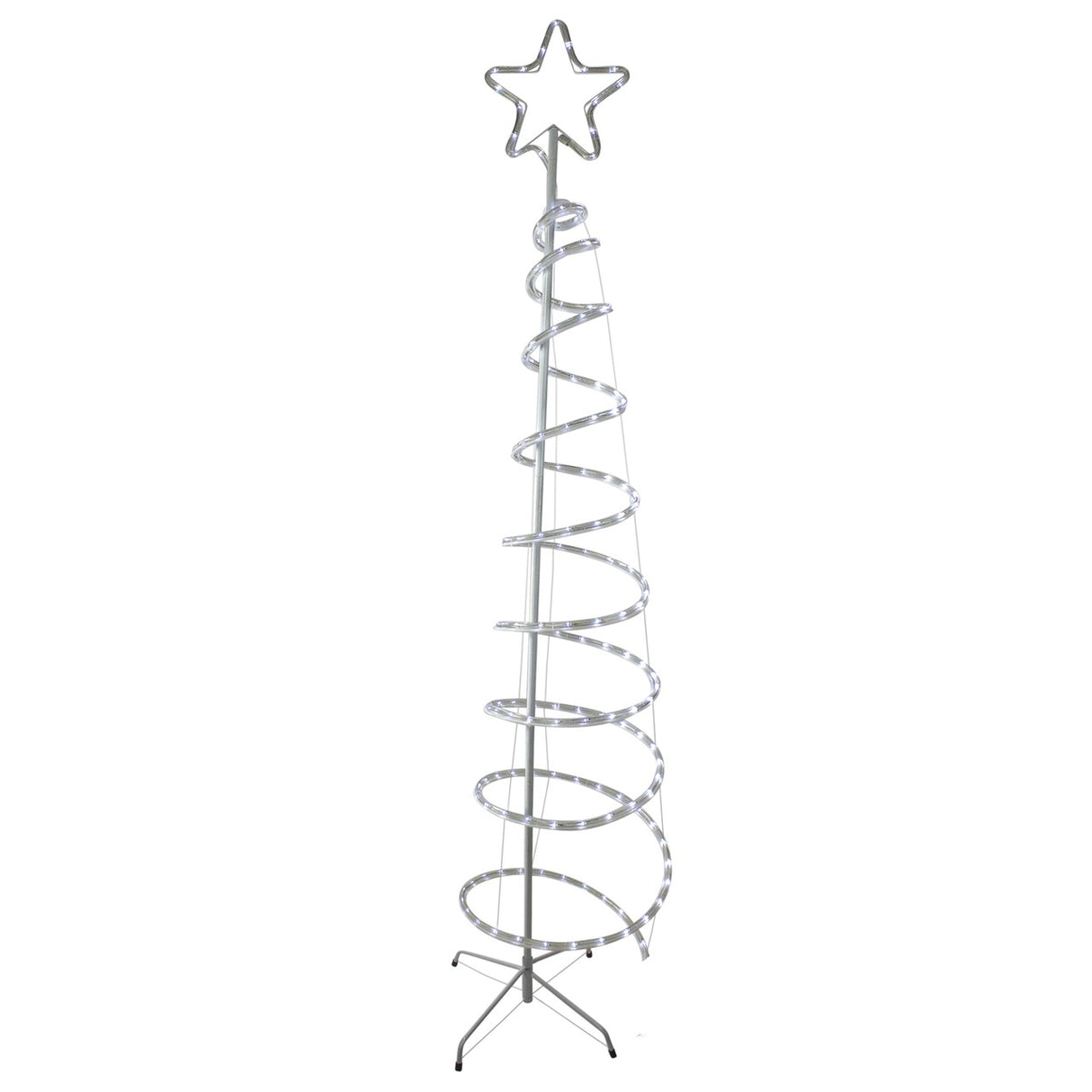 7' LED Rope Light Spiral Tree Decorations