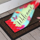 Decorative Brown Scroll Sassafras Doormat Tray