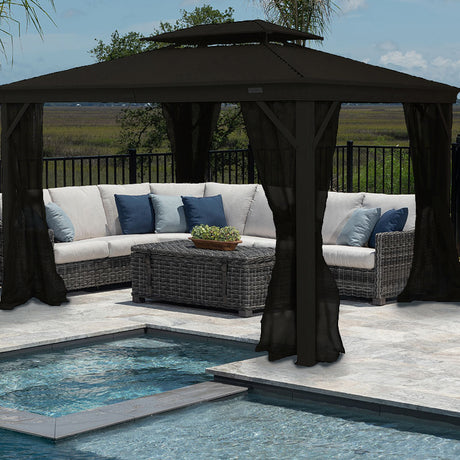 12' x 16' Medinah Hard Top Sun Shelter