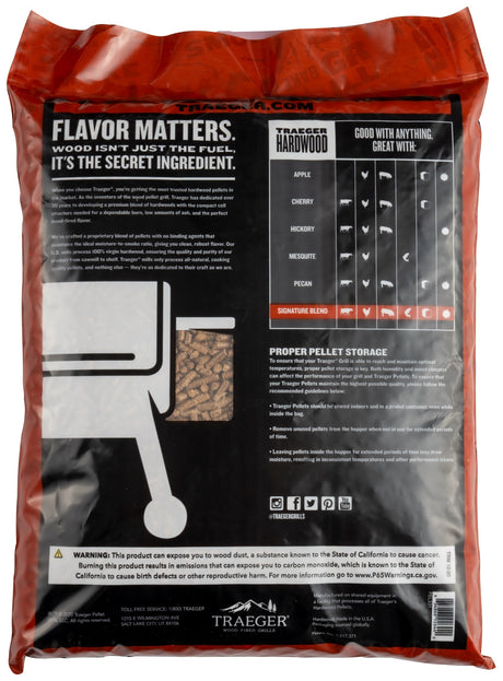 Traeger Signature Blend Wood Pellets 20 lb. Bag