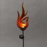 Flame-Shaped Lighted Solar Garden Stake