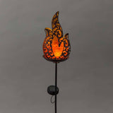Flame-Shaped Lighted Solar Garden Stake