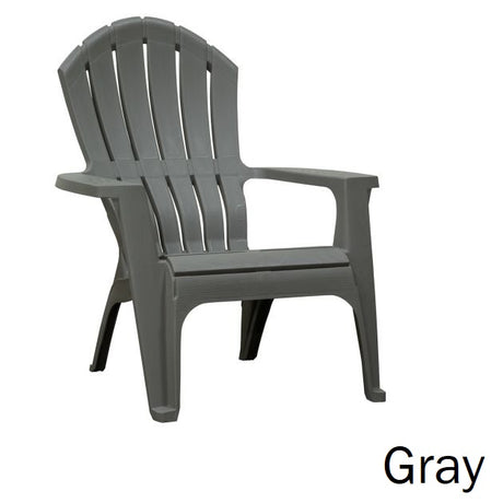 Gray colored Adirondack chair.