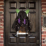 Celestial Sparkle Wrong Way Witch Door Hanger