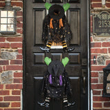 Celestial Sparkle Wrong Way Witch Door Hanger