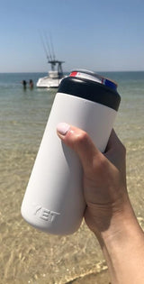 White Yeti colster.