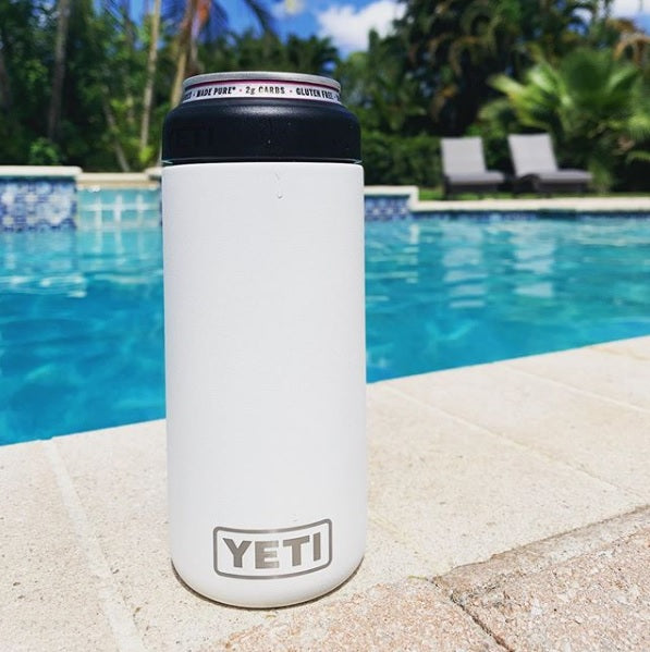 White Yeti colster.